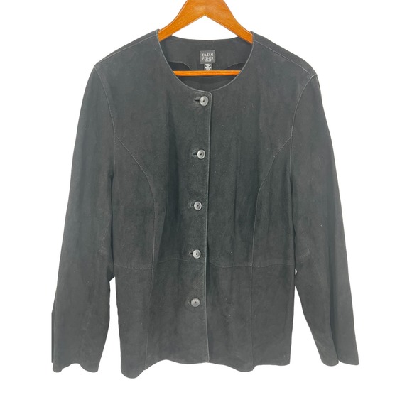 Eileen Fisher suede jacket - Picture 5 of 11